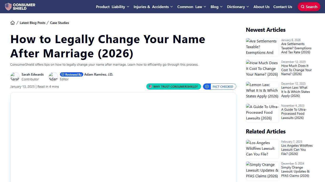 How to Legally Change Your Name After Marriage (2026)